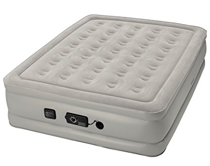 Insta-Bed Raised Air Mattress with Neverflat Pump, Grey, Full