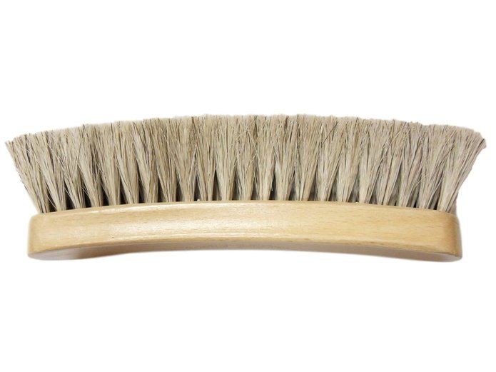 Large Professional Bootshoe Shinebuff Brush - 8 Long -Grey