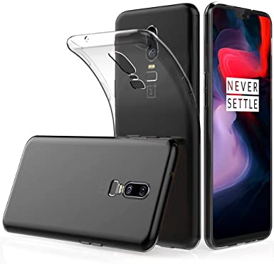 Soft TPU Transparent Fit Protector Case for OnePlus 6, Anti Slip, Scratch Resistant