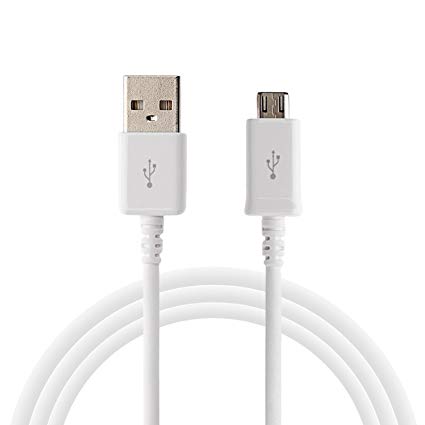 Original Quick Charge Micro USB Charging Data Cable ECB-DU4EWE for Samsung Galaxy Tab S2 9.7-inch Cell Phones 5 FT Non-Retail Packaging - White