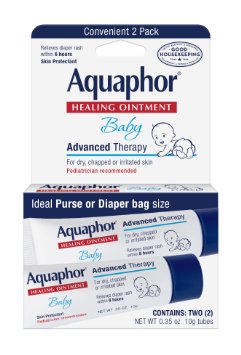 Aquaphor Baby Healing Ointment Diaper Rash and Dry Skin Protectant 35 Ounce Dual Pack