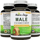 Natural Male Enhancement Supplement - 745 MG Potent and High Quality Capsules - Pure Maca Root L-Arginine and Tongkat Ali Powder - Guaranteed By Natures Design