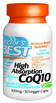 Doctors Best High Absorption Coq10 100 mg Vegetable Capsules 30-Count