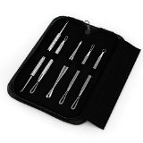 1 Blackhead and Blemish Remover Kit - Equinox Acne Treatment - 5 Professional Surgical Extractor Instruments - Easily Cure Pimples Blackheads Comedones Acne and Facial Impurities