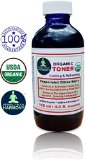 CERTIFIED ORGANIC Facial TONER Cooling Refreshing and Mildly Scented Peppermint Citrus Berry for Cleansing and Exfoliating 40 oz BLUE Glass Bottle Sulfate and Paraben Free Perfect Body Harmony Brand