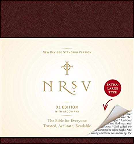 NRSV, XL Edition with the Apocrypha, Bonded Leather, Burgundy