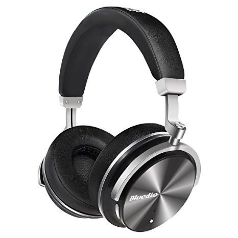 Bluedio T4 (Turbine) Active Noise Cancelling Over-ear Swiveling Wireless Bluetooth Headphones with Mic (Black)