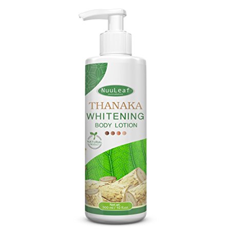 Thanaka & Glutathione Whitening Body Lotion - Natural Skin Brightening Formula For Bleaching Skin Tone Correction & Scarring Repair, Smooth-Soft And Lighter Skin - All Skin Types