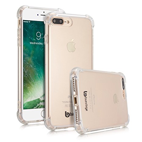 iPhone 7 Plus Case, Bastex Rugged Slim Fit Clear Flexible Thin Gel TPU Case Cover for Apple iPhone 7 Plus