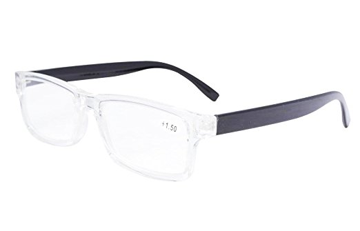 Eyekepper Quality Clear Frame Plastic Reading Glasses  4.00