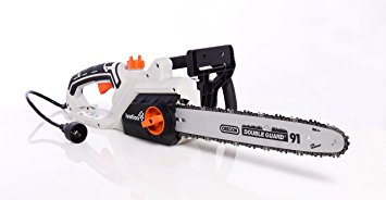Ivation 16-Inch 15.0 AMP Electric Chainsaw With Auto oiling, Automatic tension & Chain Break, Includes BONUS Oil Bottle