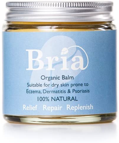 Bria 100% Natural Organic Soothing Balm for Eczema Prone & Dry Skin Suitable for Adults, Children & Babies – Scent Free (120ml)