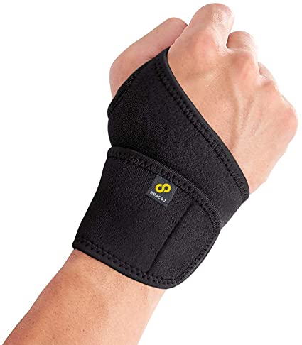 Bracoo Wrist Wrap, Reversible Compression Support – for Sprains, Carpal Tunnel Syndrome, Wrist Tendonitis Pain Relief & Injury Recovery, WS10