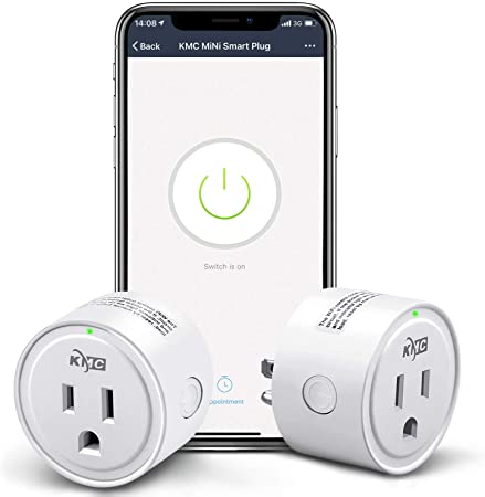 Smart Plug,KMC Smart Wifi Outlet Works with Alexa and Google Home, 2.4G Wifi Only, No Hub Required, ETL and FCC Listed 2 Pack