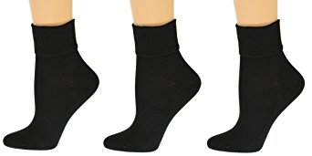 Sierra Socks Women's Organic Cotton Extra Smooth Toe Seaming 3 pair Pack