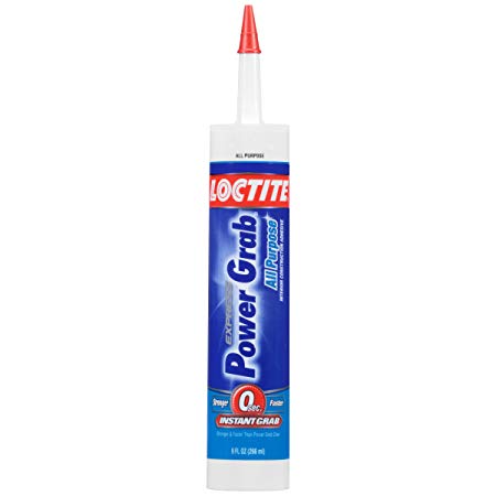 Loctite Power Grab Express All Purpose Construction Adhesive, 9 Ounce Cartridge (2022554)