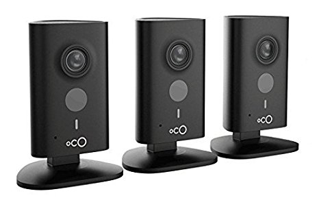 Oco HD Security Monitoring Camera with Micro SD Card and Cloud Storage (3-Pack)