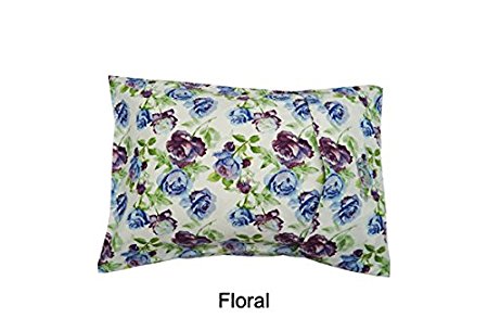 MyPillow Roll N Go Travel Pillow Rolls Into It's Own Pillow Case, Included, Floral, Size 12" X 18"