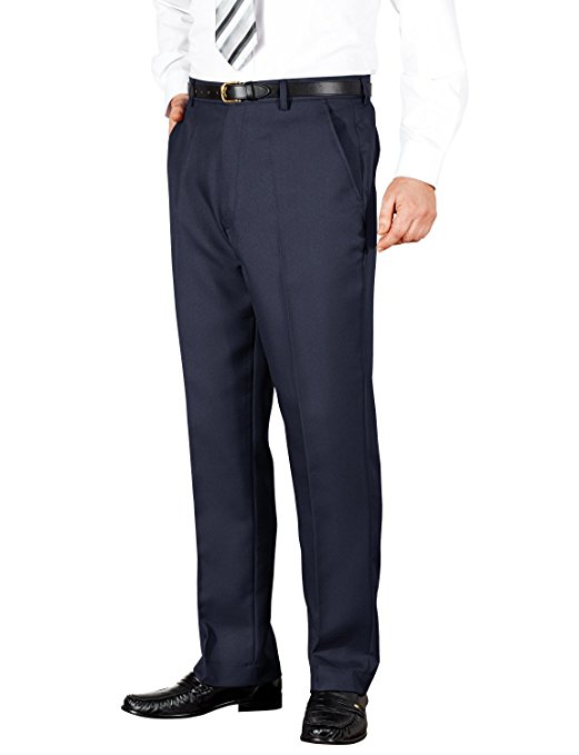 Mens Quality Formal Smart Casual Work Trousers Home/Office