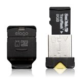 elago Mobile Nano II USB 20 microSDHC Flash Memory Card Reader -Works up to 32GB- Black