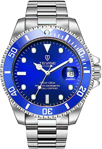 Swiss Luminous Submariner Watch Men's Automatic Mechanical Watch Fashion Stainless Steel Waterproof Watch