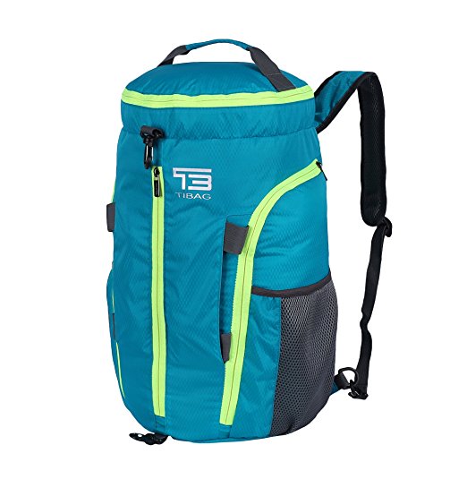 TB TIBAG 35L/40L Packable Lightweight Waterproof Travel Sports Duffel Backpacks Bag (FRUIT GREEN, 35L)
