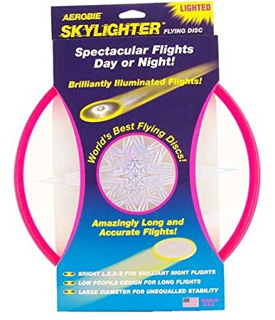 Aerobie Skylighter L.E.D. Lighted Flying Disc (colors and styles may vary)