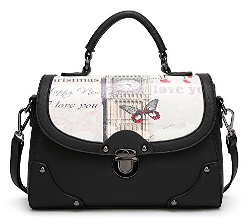 The Best Ladies Leather Vintage Handbag Designer Cross-body Handle Bag with Bow For Women Handbags