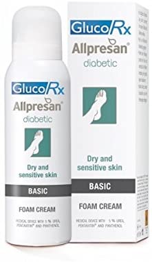 GlucoRx Allpresan Diabetic Foot Foam Cream (Basic,125ml)