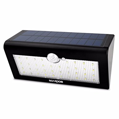 SIDARDOE Solar Powered Motion Sensor Light with 38 LED Solar Lights, Wireless Waterproof LED Security Lights with 3 Modes for Garden, Outdoor, Fence, Yard, Home, Driveway, Stairs, Outside Wall