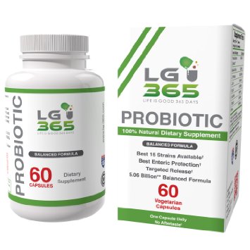 Best 15 Strains Probiotics Supplement Available on the Market  100 Natural Digestive Formula  Survives Stomach Acid  60 Vegetarian Capsules 2 Month Supply