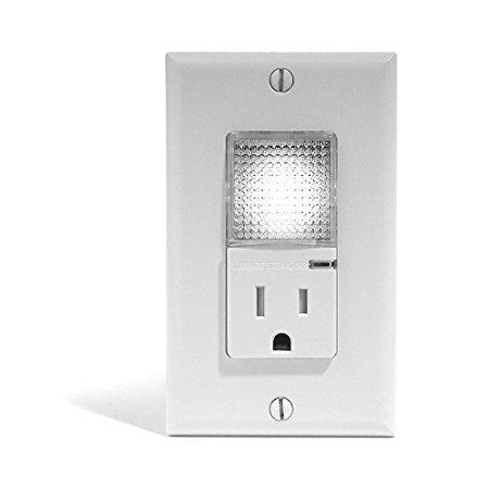 Pass & Seymour TM8HWLTRWCC Tamper-Resistant Outlet/Nightlight, White