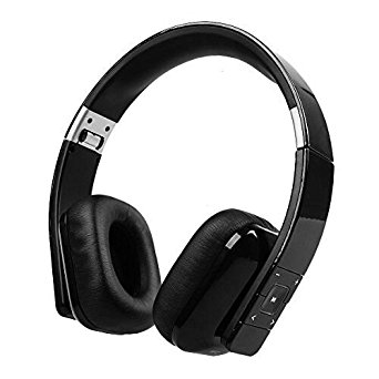Eachine M33 Bluetooth Headphone Wireless Foldable Folding Stereo Earphones Headset with NFC Microphone for iPhone 7 6 6 Plus 5 5S Samsung S6 S6 Edge iPad Computer etc.(Black)