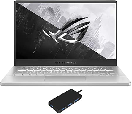 ASUS ROG Zephyrus G14 GA401IH Gaming and Entertainment Laptop (AMD Ryzen 7 4800HS 8-Core, 14.0" Full HD (1920x1080), GTX 1650, Active Pen) with USB Hub (40GB RAM|8TB SSD|Win10Pro, White Anime Matrix)