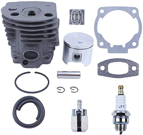 Nikasil Plated Cylinder Piston Bearing Kit For Husqvarna 51 55 For Rancher (46mm) Chainsaw Fuel Filter Line Gasket 503 16 91-71