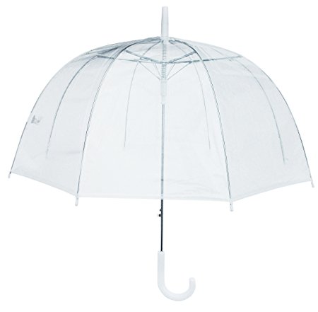 RainStoppers W3465 Clear PVC Dome Umbrella