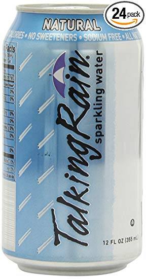 TalkingRain Sparkling Water, Natural, 12-Ounce Cans (Pack of 24)