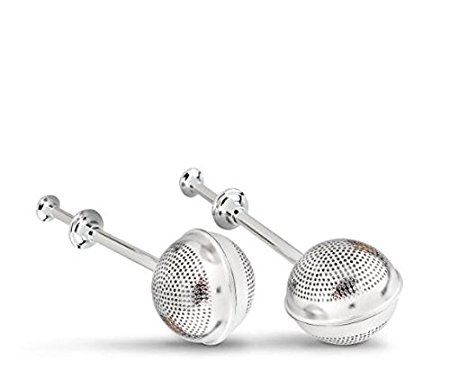 LOYAL FOLLOWERS Tea Infuser - Stainless Steel Tea Ball- Single Cup- Long Handle Tea Infuser - Perfect Strainer for Loose Leaf Tea (2-Pack)