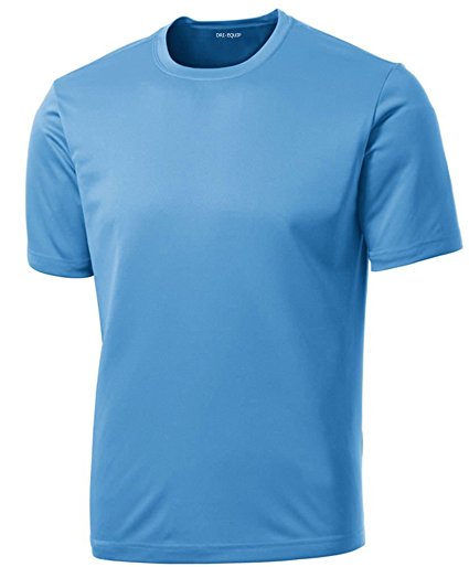 DRI-EQUIP Men's Big & Tall Short Sleeve Moisture Wicking Athletic T-Shirts