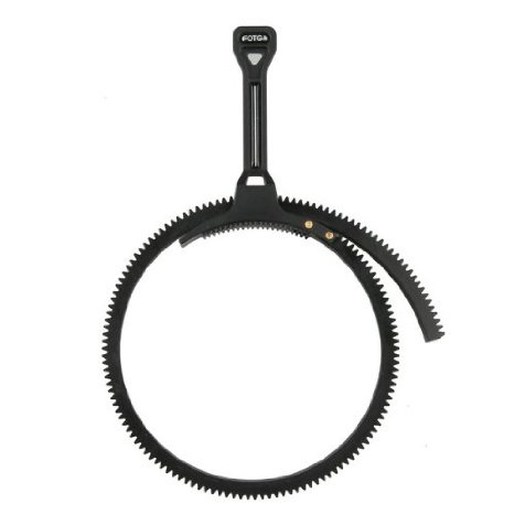 FOTGA DSLR Zoom Follow Focus handle Lever  flexible gear belt ring Black