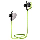 EC Technology Sweat-proof Bluetooth Headphones Running for Smartphones and Bluetooth Devices - Green