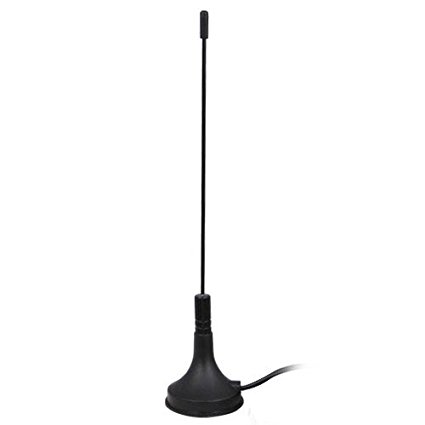 Portable Freeview HD TV Aerial - August DTA180 - Powerful Mini Antenna with Magnetic Base for Kitchen / Truck / Bedroom Portable Television