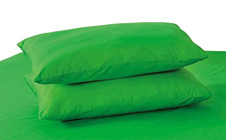 Tache 100% Cotton 2 Piece Dark Green Pillowcase