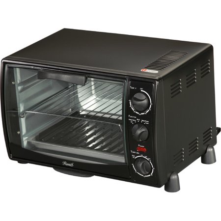 Rosewill RHTO-13001 6-Slice Toaster Oven Broiler with Drip Pan, Black