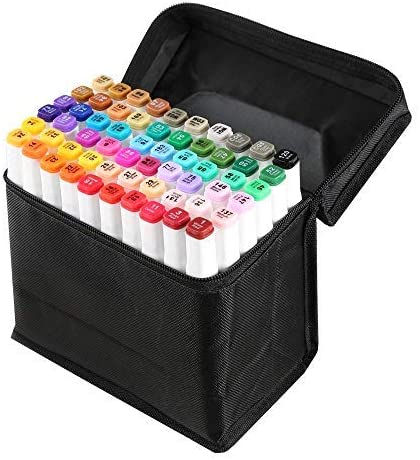 40 Colors Artist Necessary Graphic Marker Pen - Animation Design for Drawing Coloring Highlighting and Underlining (Student 40 Colors)