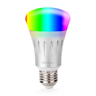 Kimitech Wi-Fi Smart LED Light Bulb White and Dimmable Multicolored No Hub for IOS/Android /iPhone/iPad/Samsung/LG (6)