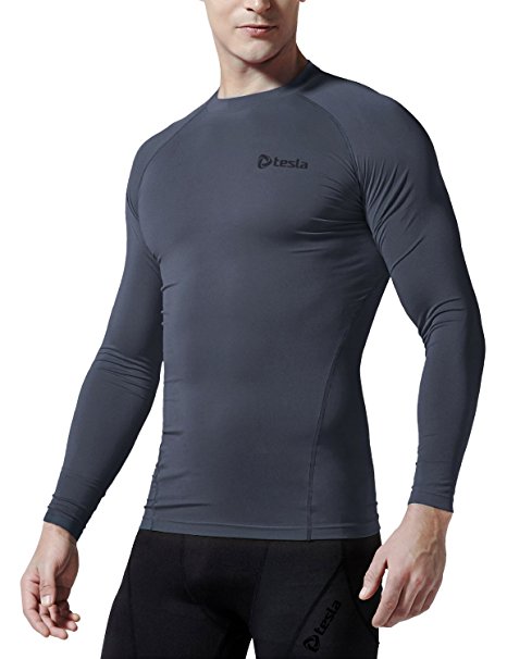 Tesla Men's Thermal Wintergear Compression Baselayer Long Sleeve Top R34 / RX1 / R44