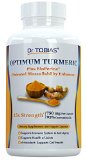 Dr Tobias Turmeric Curcurmin - 15x Strength 750 mg per Capsule of 95 Curcuminoids Plus Bioperine - 60 Capsules