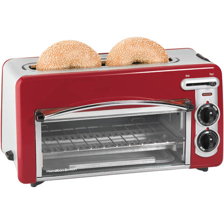 Hamilton Beach Toastation 2-in-1 2 Slice Toaster & Oven In Red | Model# 22703