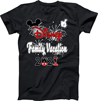 Family 2021 Mickey Minnie Family Vacation Shirts Matching T-Shirts Custom Shirts Men's Women's Youth T-Shirts